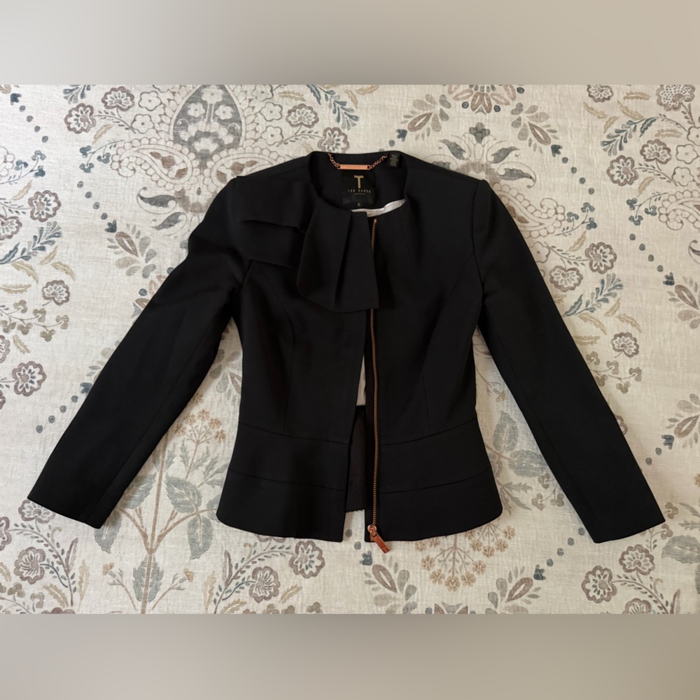Ted Baker vintage Black Women's Zip-Front Jacket